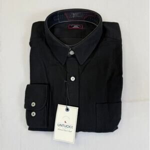 UNTUCKit Sherwood Tall Slim Fit Black Button-Down Shirt – Large (New with Tags)